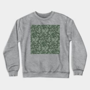 Dark Sage Winter Leaves Crewneck Sweatshirt